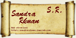 Sandra Rkman vizit kartica